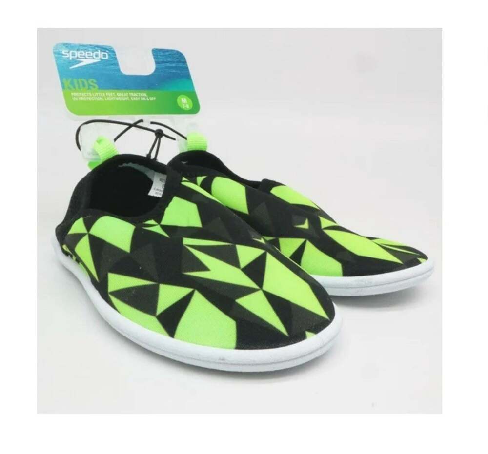 Speedo Surfwalker Green / Black Splash And Sun Water Shoes Little Kids Medium